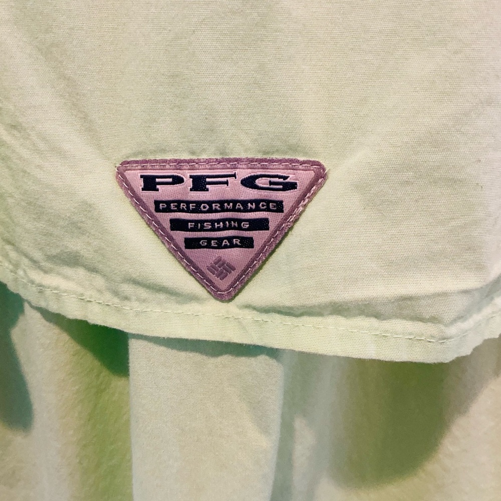 Columbia PFG Men’s Bahama II Lime Green Outdoor Fishing Shirt Lightweight XLT - Picture 8 of 9